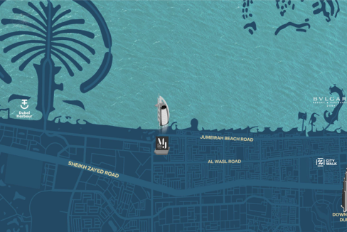 Dubai-Port-de-la-Mer-Projekt-Lageplan