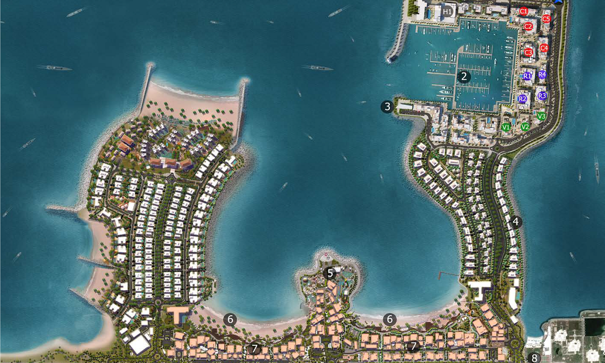 Dubai-Port-de-la-Mer-Wohnung-Apartments-Übersichtsplan-1
